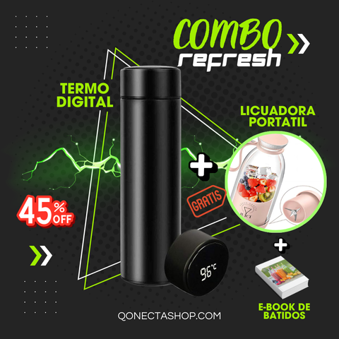 TermoSmart®: Termo + Licuadora Portátil y Ebook GRATIS.