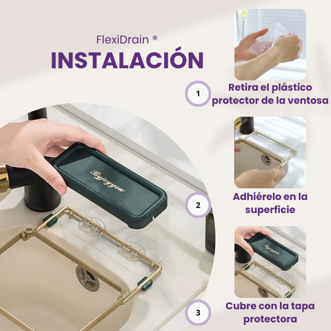 FlexiDrain ®: Colador Plegable + 50 Mallas.