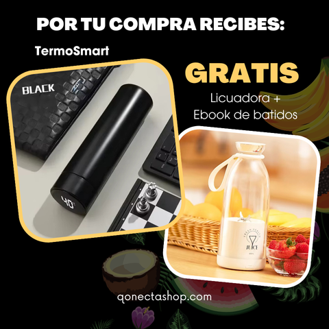 TermoSmart®: Termo + Licuadora Portátil y Ebook GRATIS.
