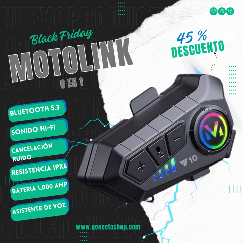 Motolink Y10®: Intercomunicador Moto.