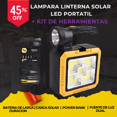 Linterna con kit de herramientas